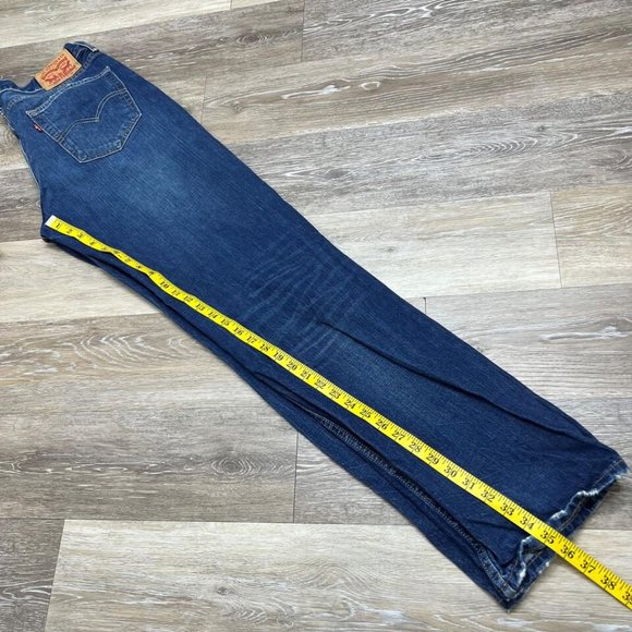 LEVI'S 514 Straight Leg Med Wash Blue Denim Jeans Men's Size W 36 L 36 - Picture 8 of 11